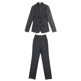 網上下單訂做女裝西裝套裝  自訂黑色修腰腰側橡筋  保險員女西裝中心 SKLS103 網上下單訂做女裝西裝套裝  自訂黑色修腰腰側橡筋  保險員女西裝中心 SKLS103